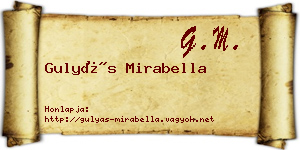 Gulyás Mirabella névjegykártya